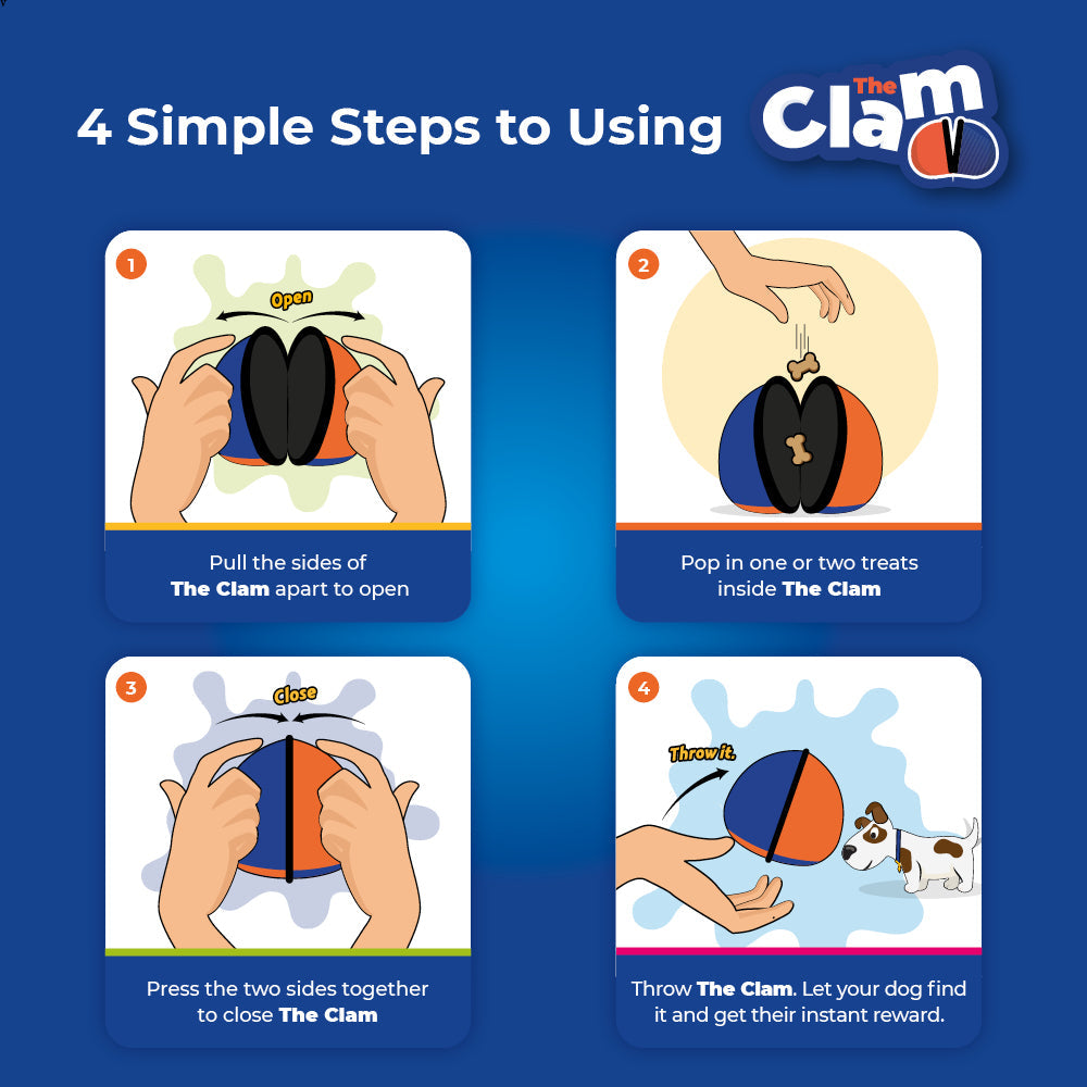 The Clam - Treat dispensing dog toy