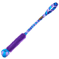 Fauxtastic PowerBall Bungee Tug - Purple Pattern - Tug-E-Nuff